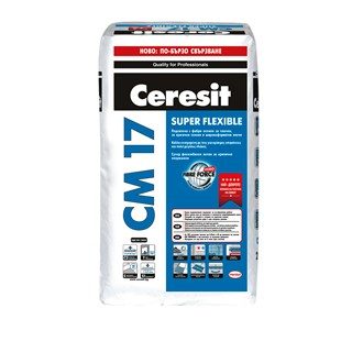 Супер гъвкаво лепило за критични основи Ceresit CM 17 SUPER FLEXIBLE , 25 кг.
