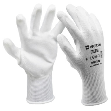 Монтажни ръкавици White PU , размер 9