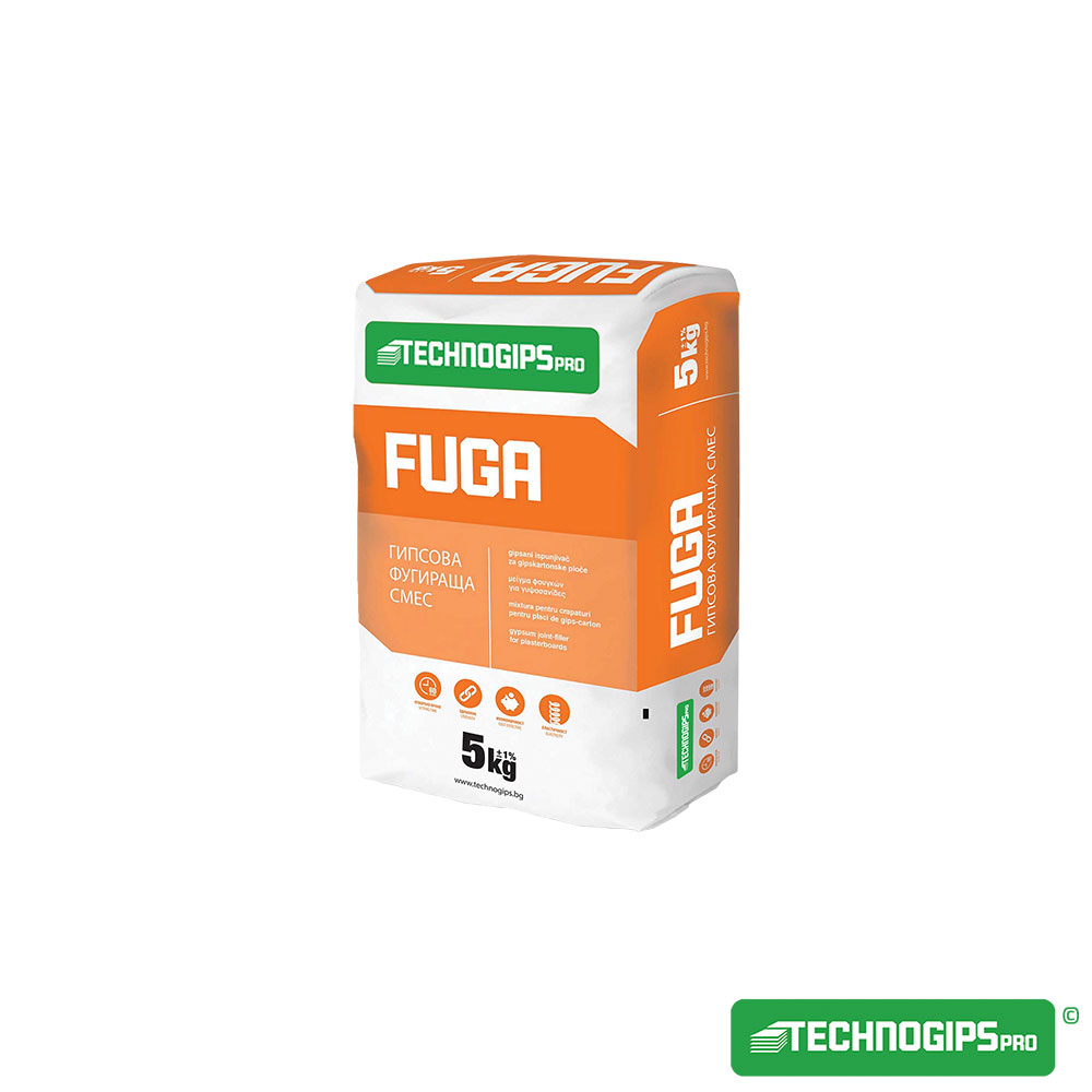 Гипсова фугираща смес Technogips Pro FUGA , 5 кг.