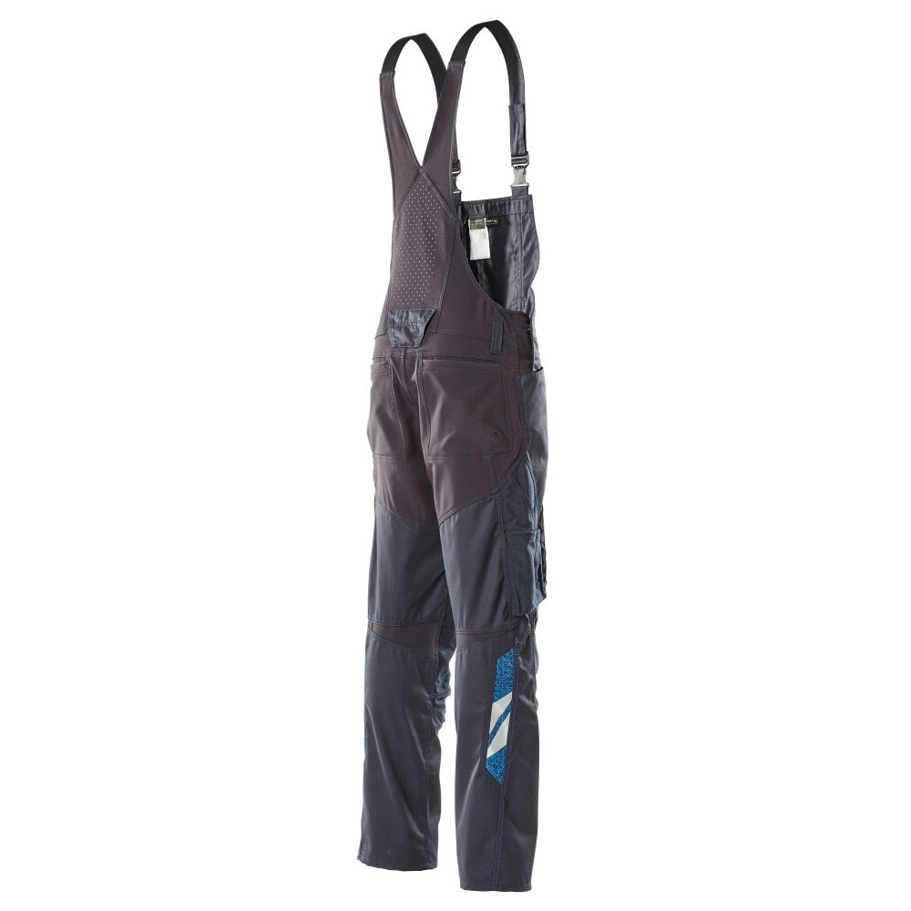 Полугащеризон  с еластични вложки и  джобове за наколенки тъмно син, размери 76С46 - 90С62