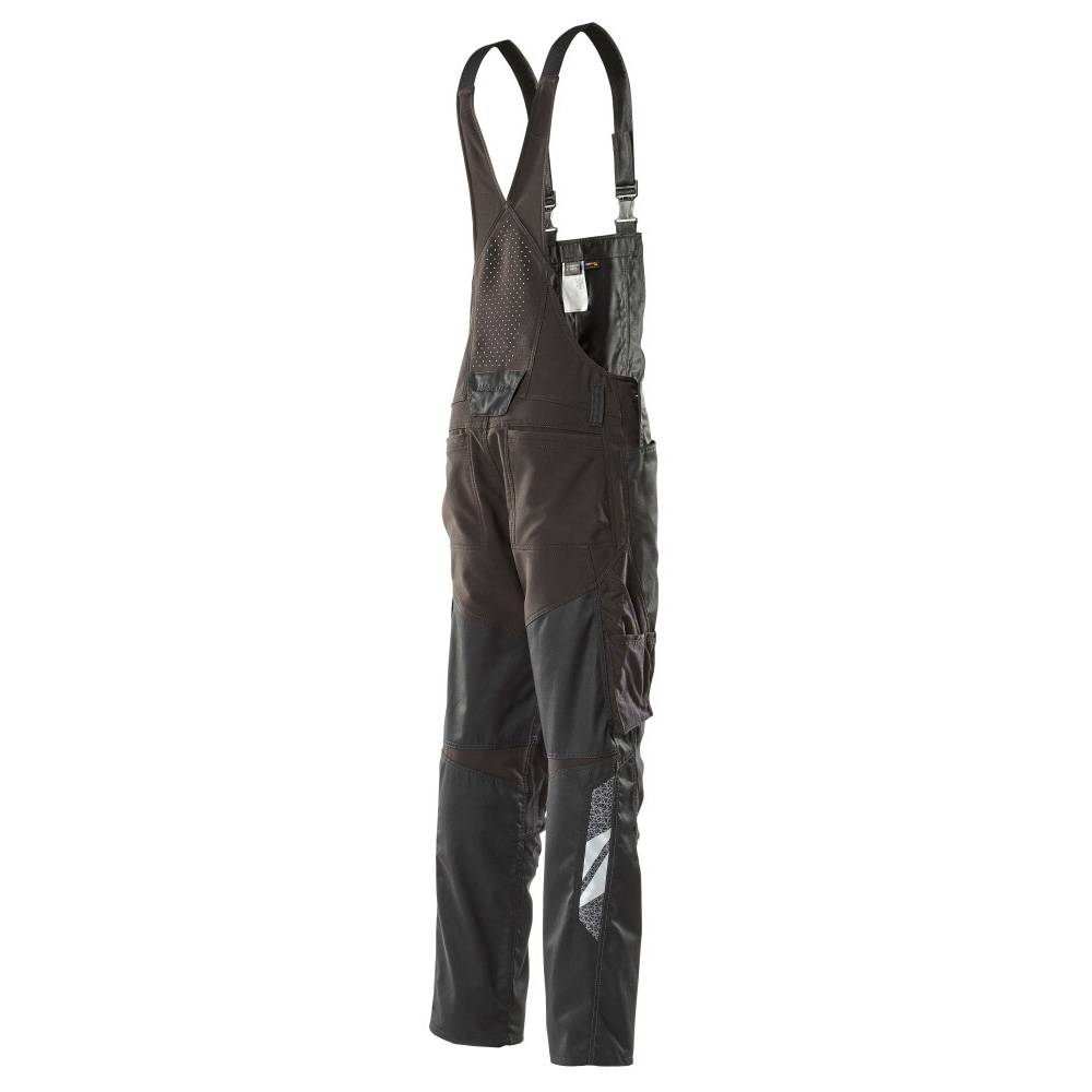 Полугащеризон  с еластични вложки и  джобове за наколенки черен , размери 76С46 - 90С62