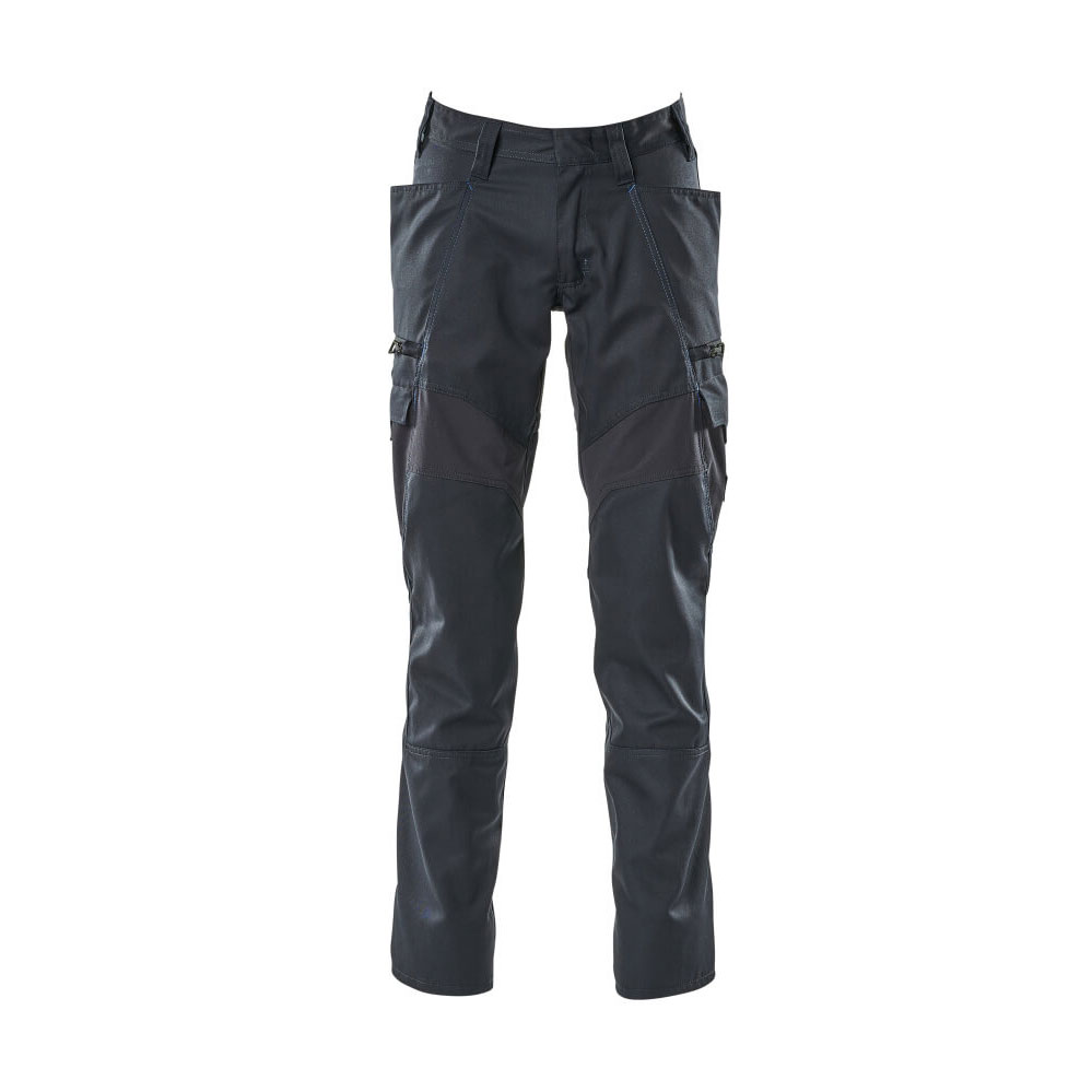 Панталон с еластични вложки и бедрени джобове тъмно син, размери 76С46 - 90С62