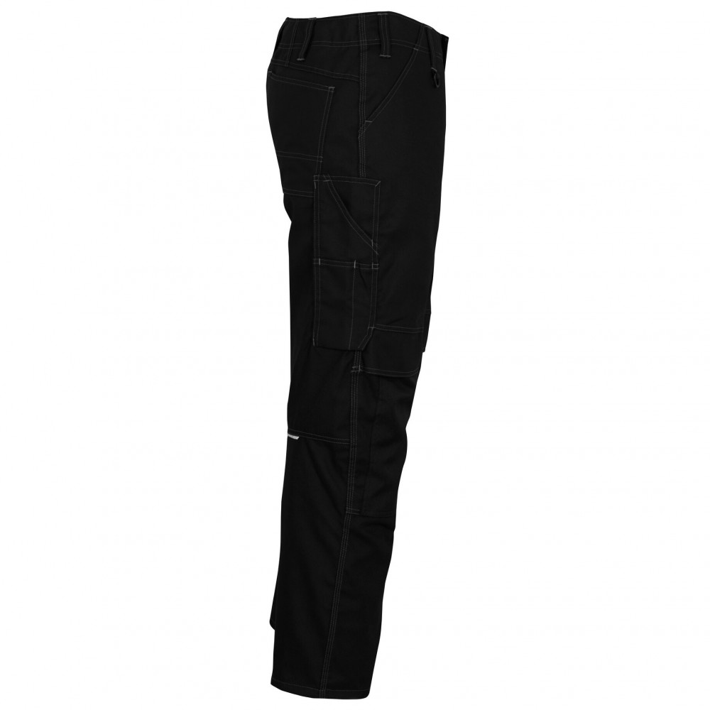 Панталон с джобове за наколенки черен , размери 76С46 - 90С62