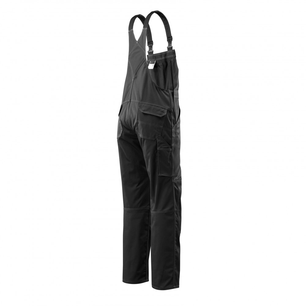 Полугащеризон  с джобове за наколенки MASCOT® Lowell черен , размери 76С46 - 90С62