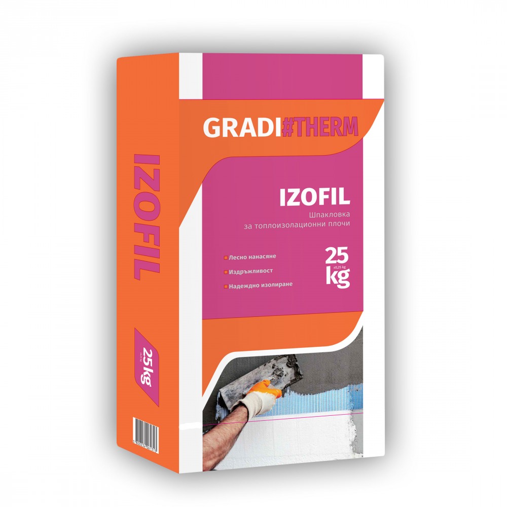 Шпакловка за топлоизолация GRADI#THERM IZOFIL, 25 кг.