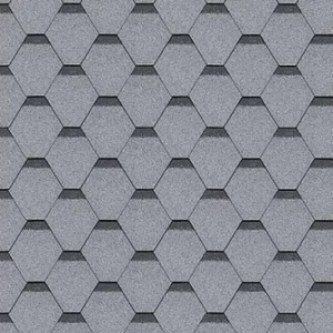 Битумни керемиди SBS Yoga Hexagonal , сива