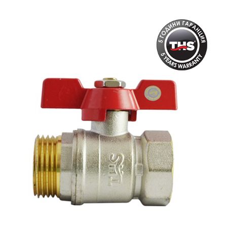 Cферичен кpaн Т- ръкохватка MЖ 1/2'' THS Thermostyle