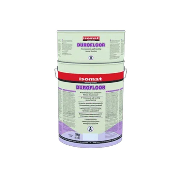 Цветно двукомпонентно саморазливно епоксидно подово покритие Durofloor(B) RAL7040 , 2.95 кг