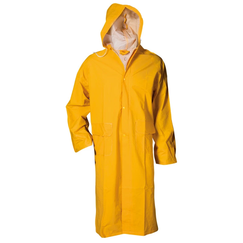 Дъждобран с качулка CETUS XL , PVC , жълт