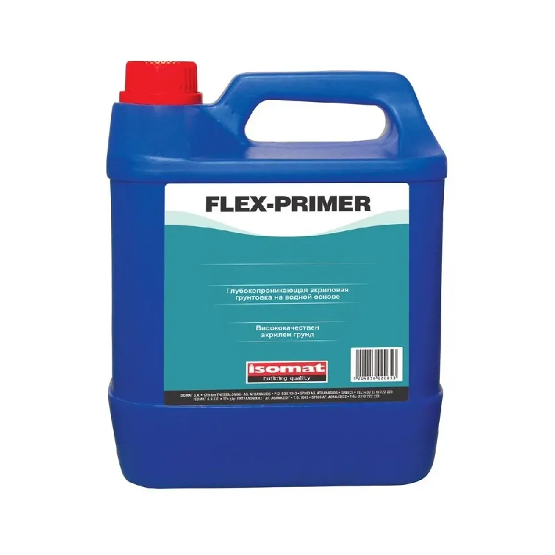 Дълбокопроникващ акрилен грунд на водна основа Flex-primer , 5 кг
