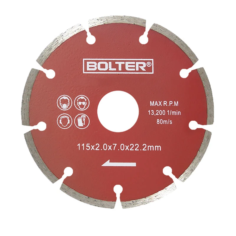 Диамантен диск за строителни материали BOLTER , 115 мм.