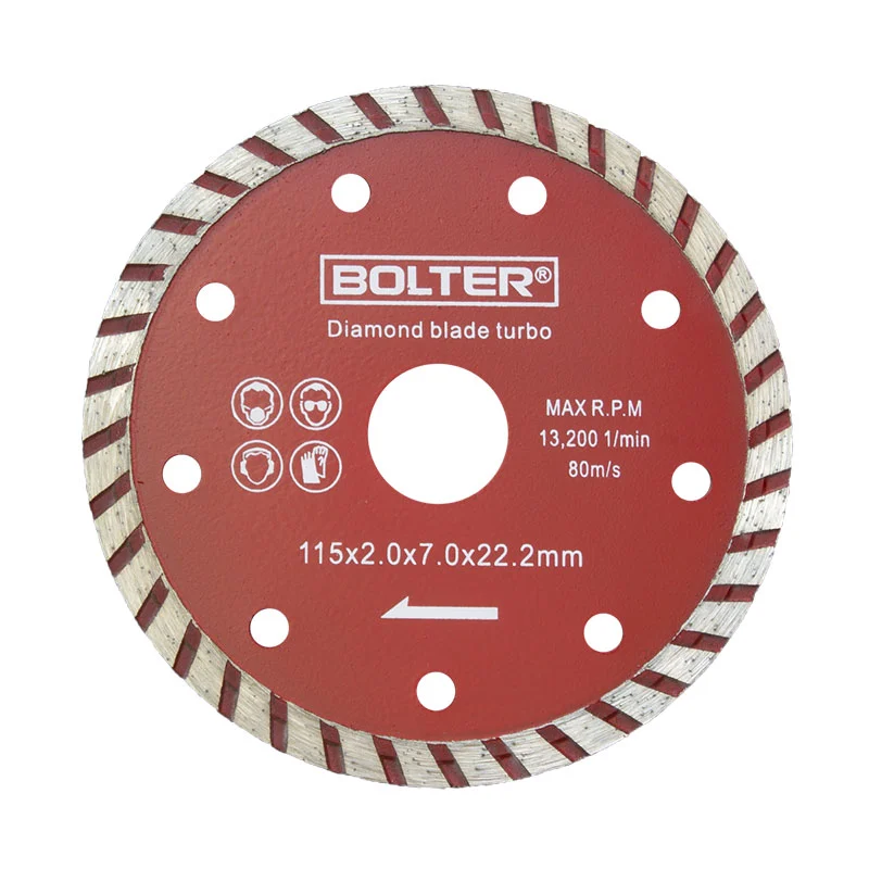 Диамантен диск за строителни материали TURBO BOLTER , 125 мм.