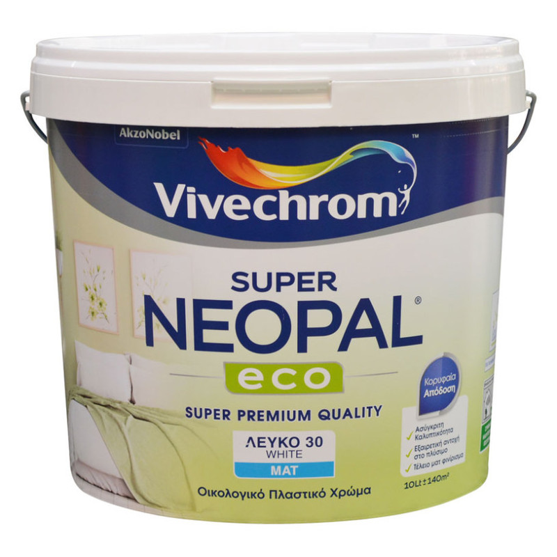 Екологична интериорна боя за тониране Super Neopal Eco , база TR , 9.7 л.