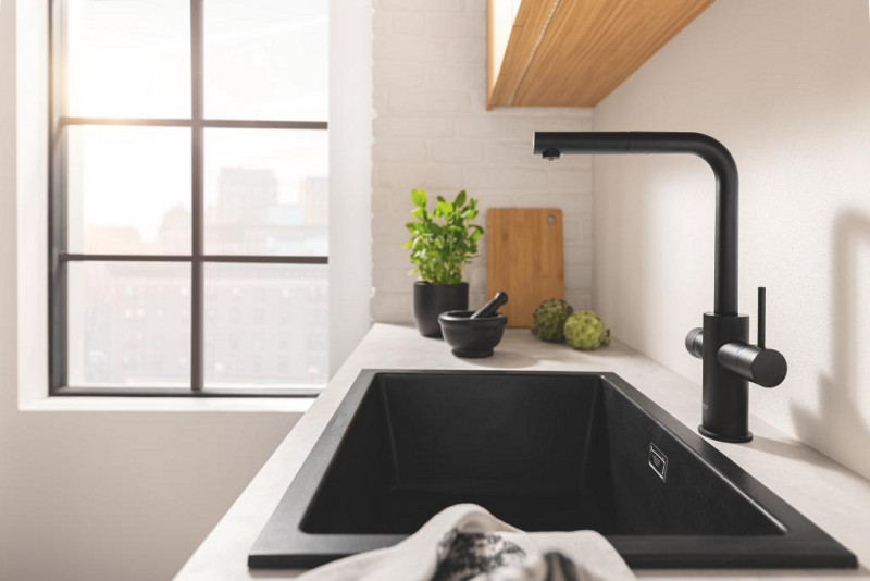 Филтърен смесител с издърпващ се аератор GROHE Blue Pure Minta 30590KF0