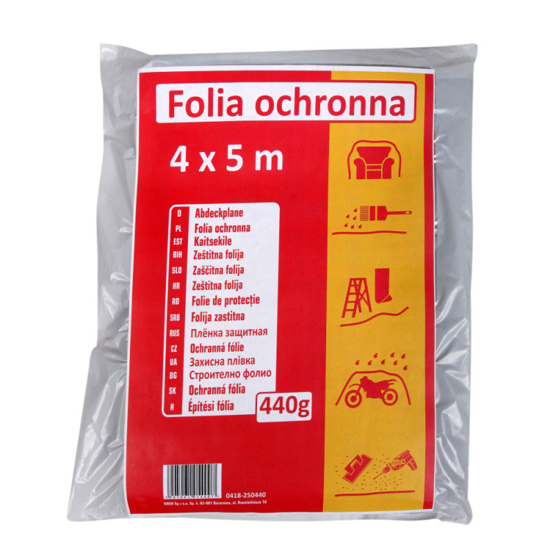  Фолио покривно 4х5 м , 440 гр. , регранулат