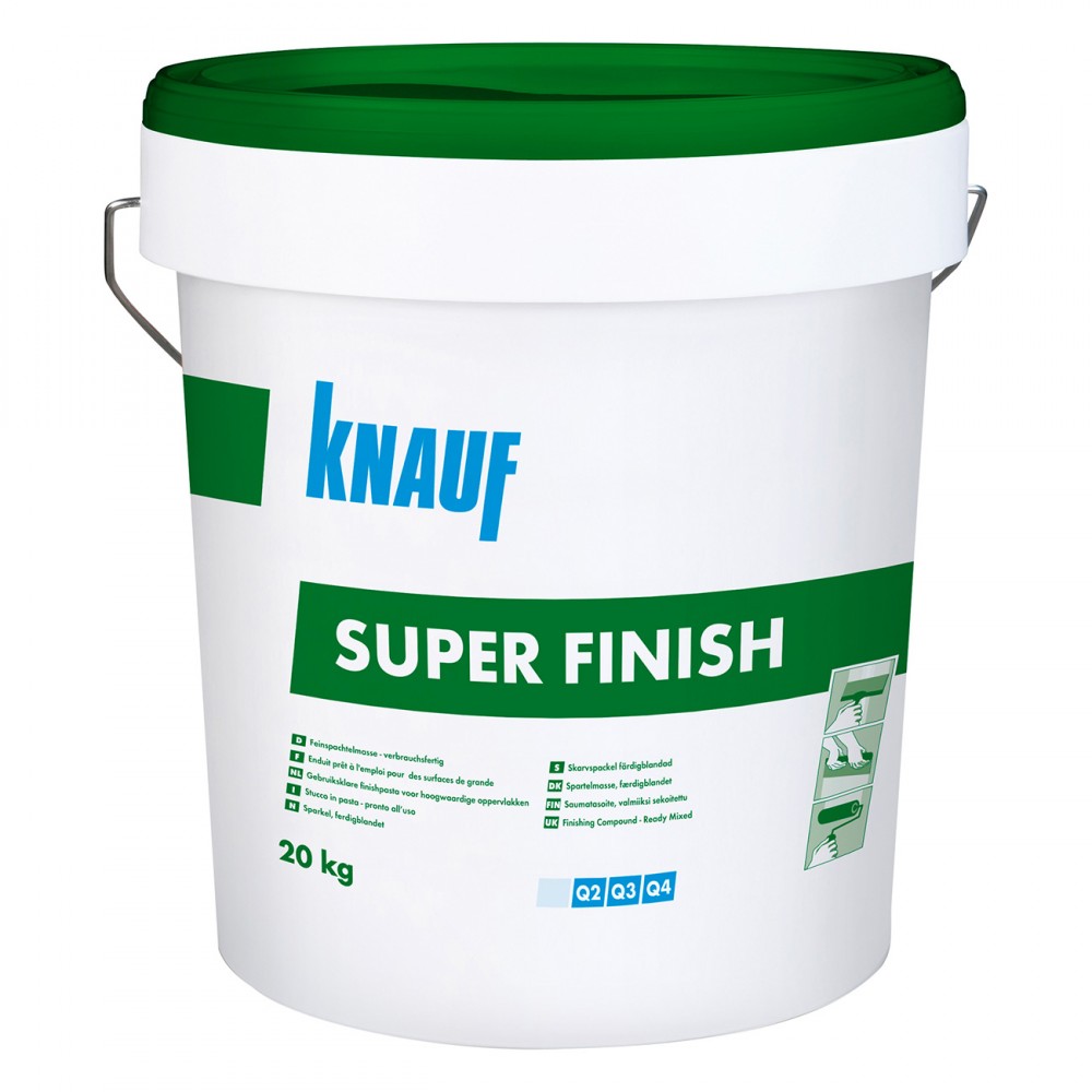 Универсален готов фугопълнител и шпакловка Knauf Super Finish , 20 кг. кофа