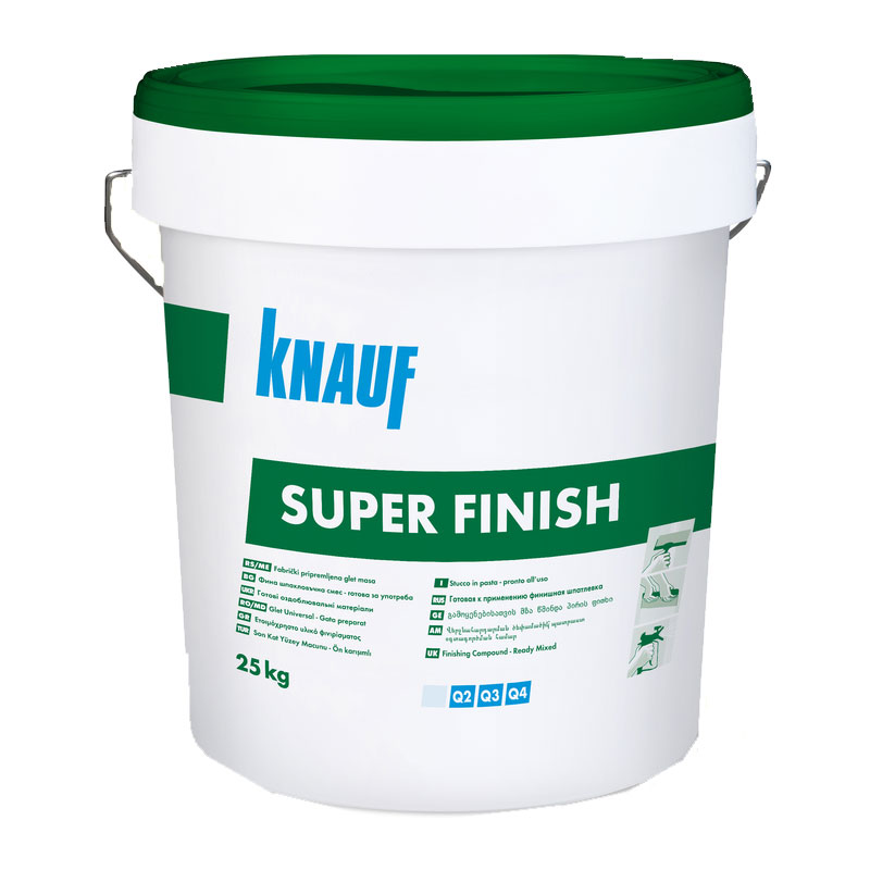 Универсален готов фугопълнител и шпакловка Knauf Super Finish , 25 кг. кофа