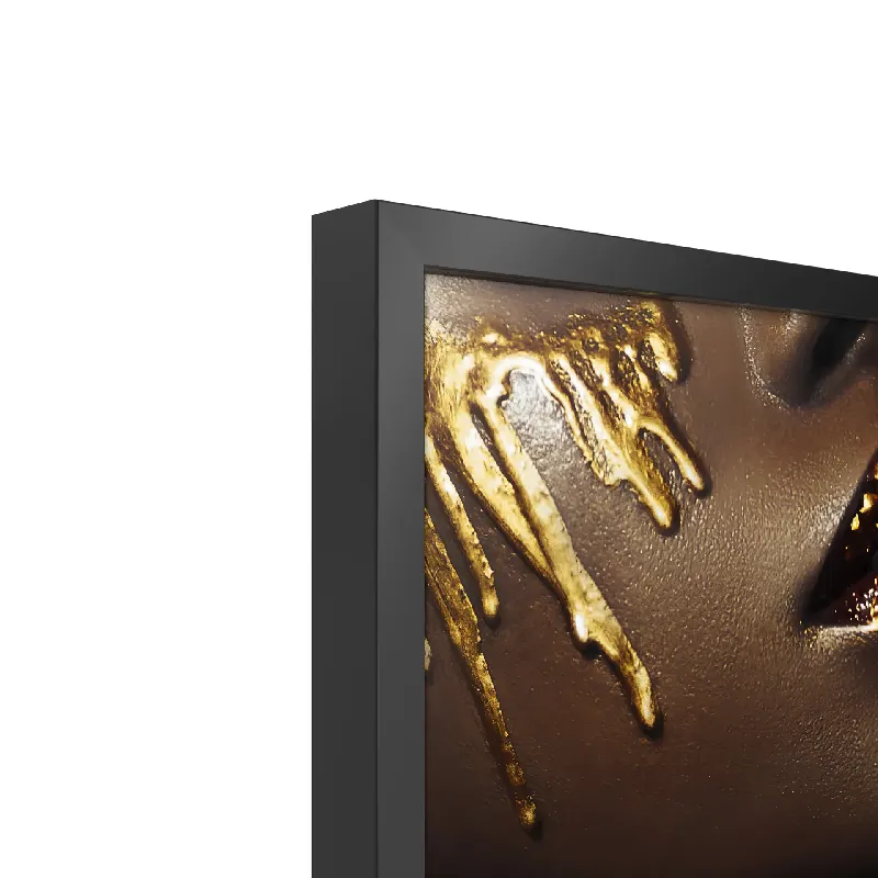 Картина PS018 Gold Drip , 50x70 см.
