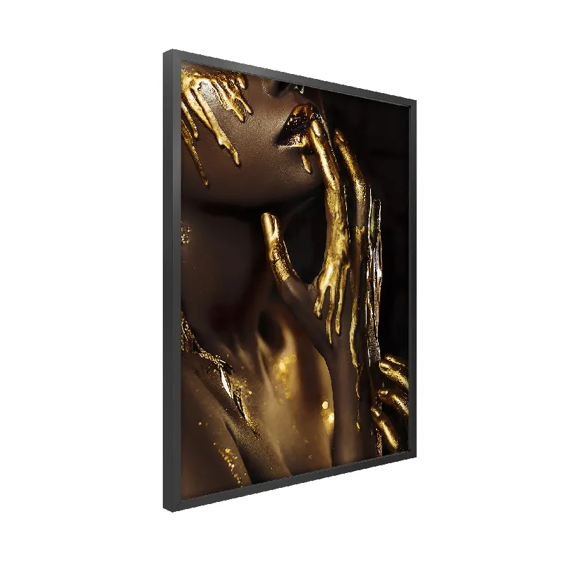Картина PS018 Gold Drip , 50x70 см.