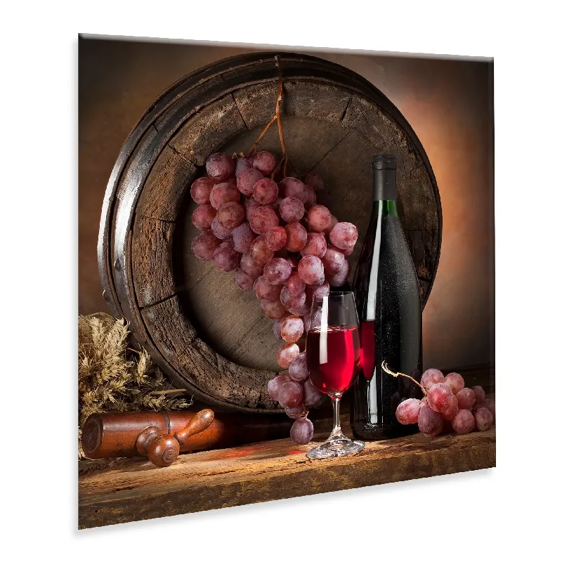 Картина върху стъкло GL066 Wino 4 , 30x30 см.
