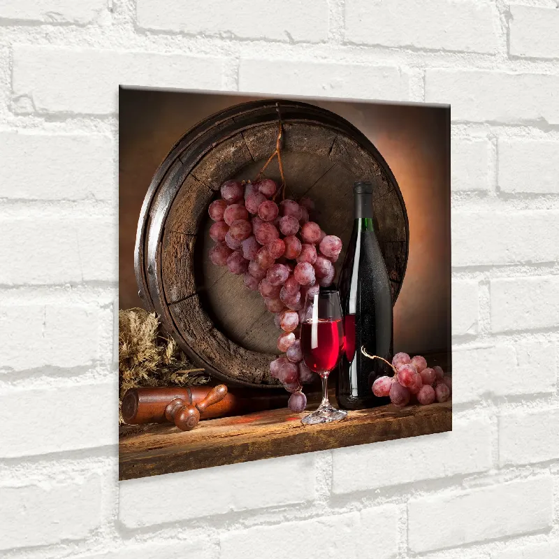 Картина върху стъкло GL066 Wino 4 , 30x30 см.