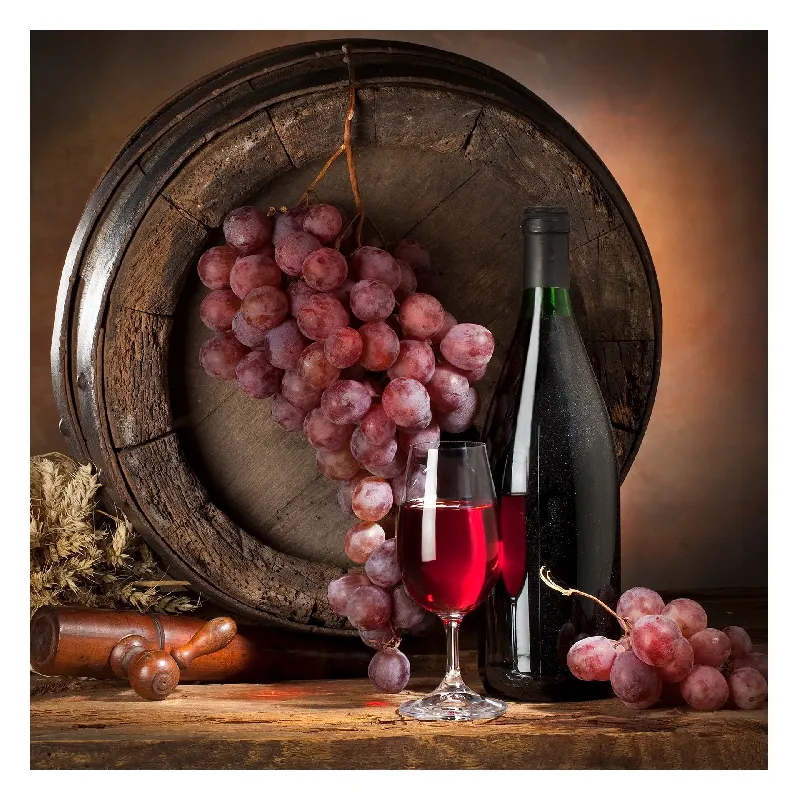 Картина върху стъкло GL066 Wino 4 , 30x30 см.
