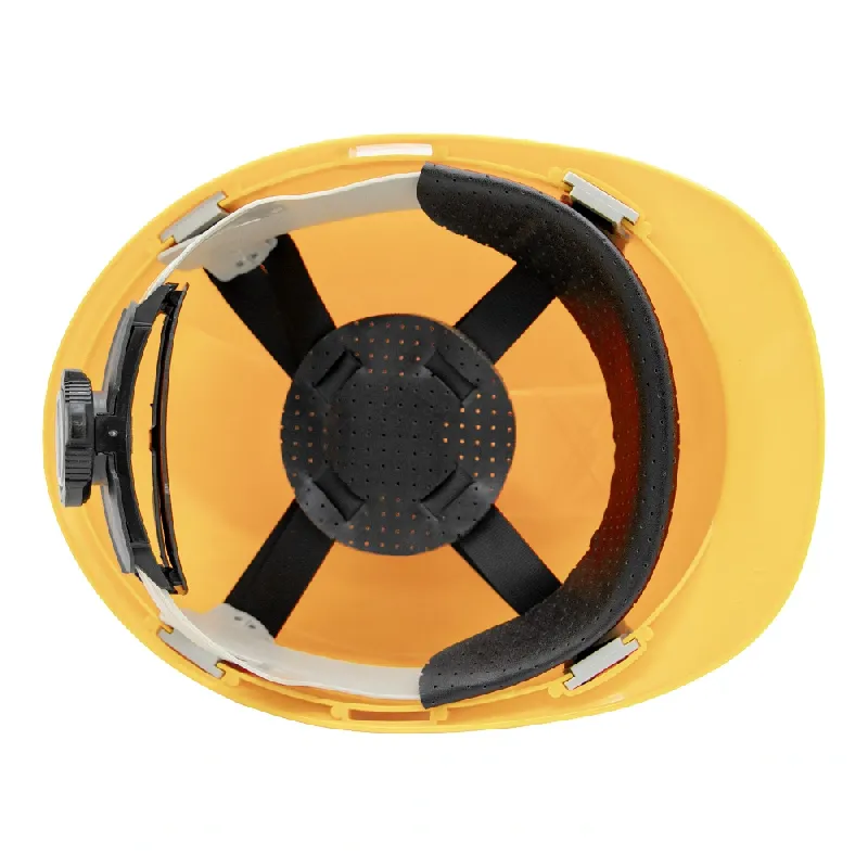  Каска защитна 4-точкова жълта