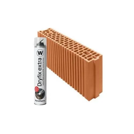 Комплект 100 бр Porotherm 12 Profi + лепило Dryfix