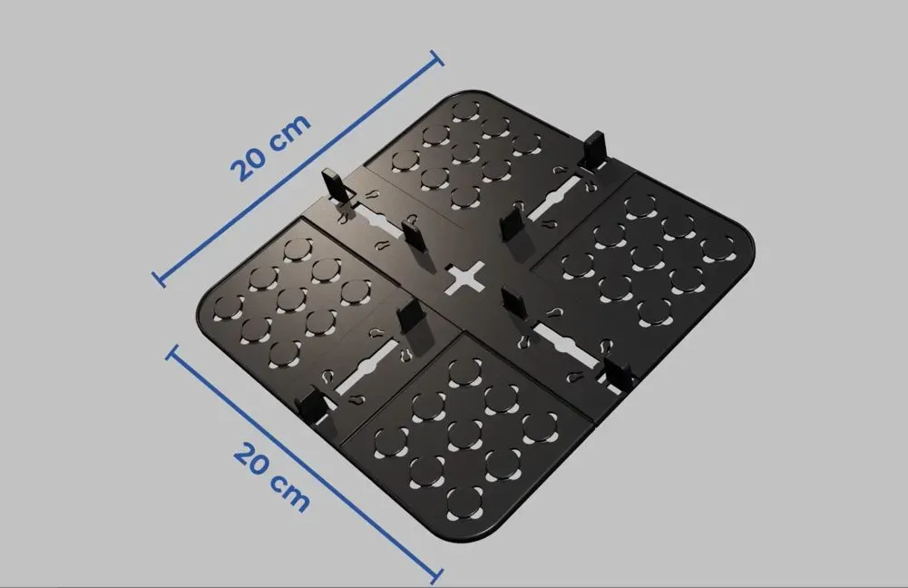 Комплект нивелираща планка TER09-4350 , за плочи във външни пространства