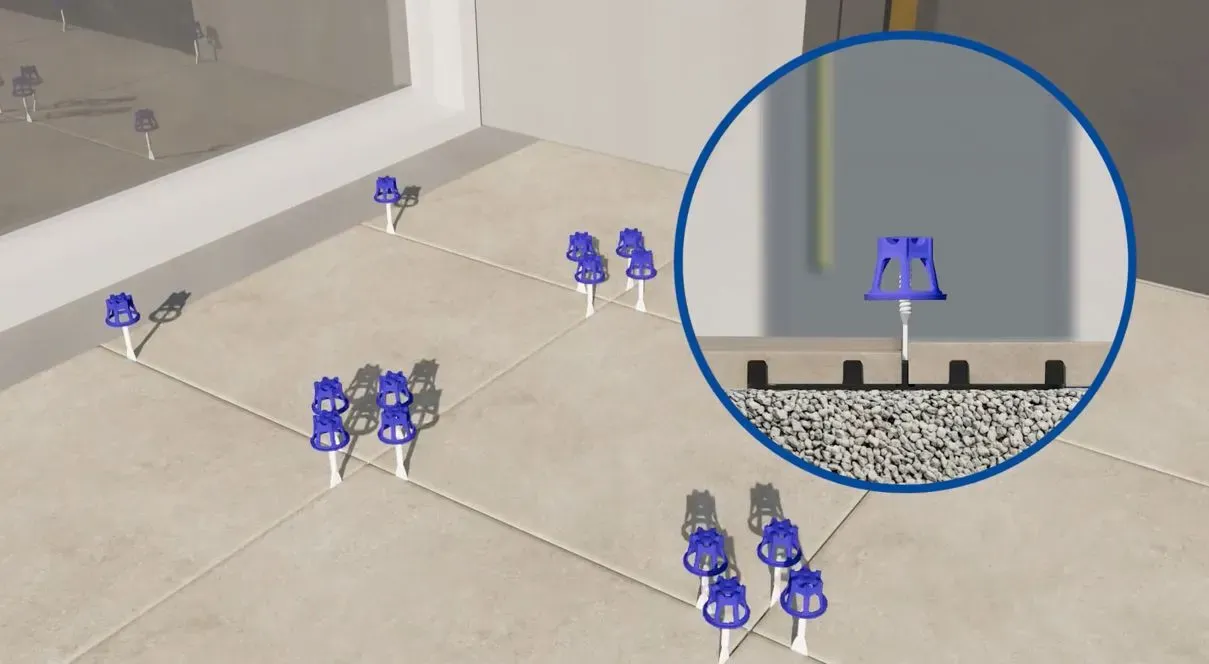 Комплект нивелираща планка TER09-4350 , за плочи във външни пространства