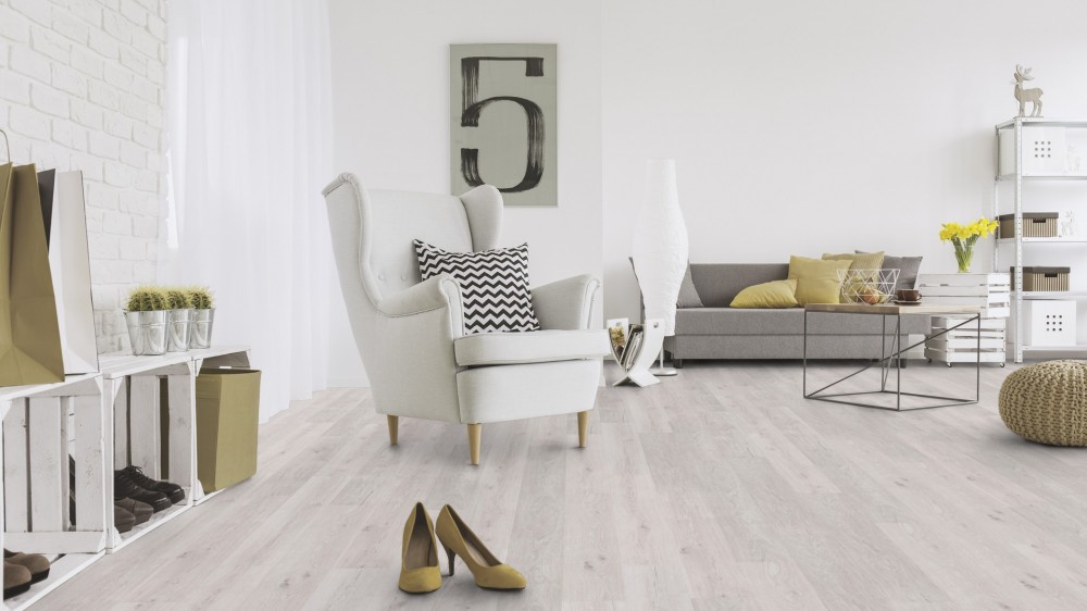 Корков паркет , Wood HRT WISE Washed Haze Oak