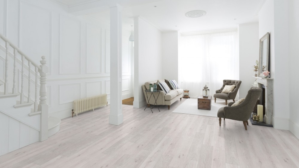 Корков паркет , Wood HRT WISE Washed Haze Oak