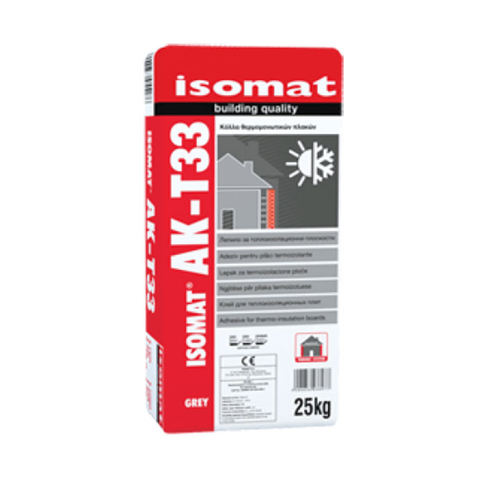 Лепило за топлоизолационни плоскости АК33 , сиво , 25 кг.