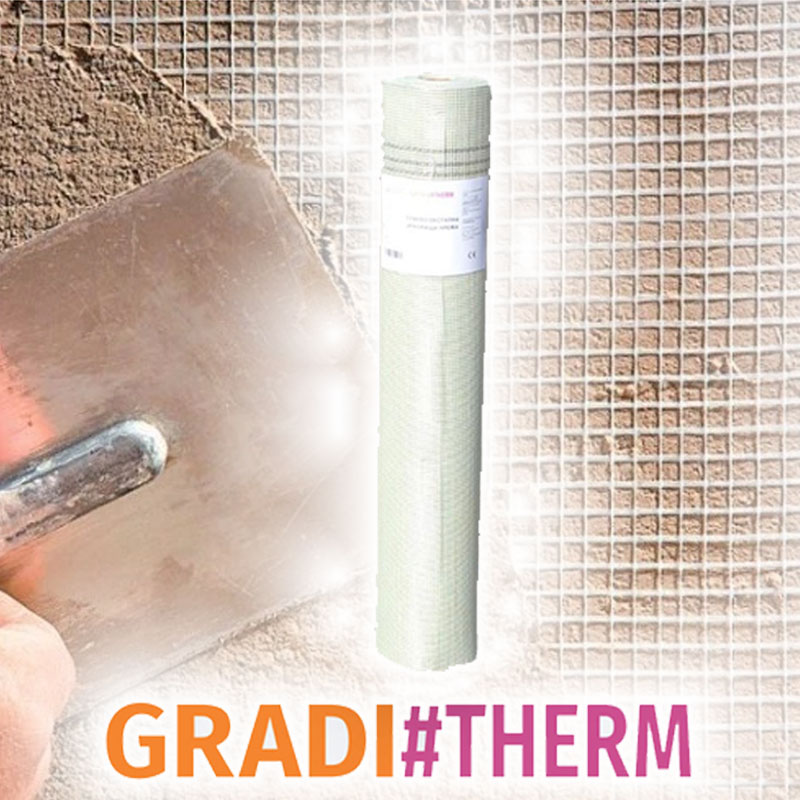 Мрежа стъклофибърна GRADI#THERM , 145 г./кв.м.