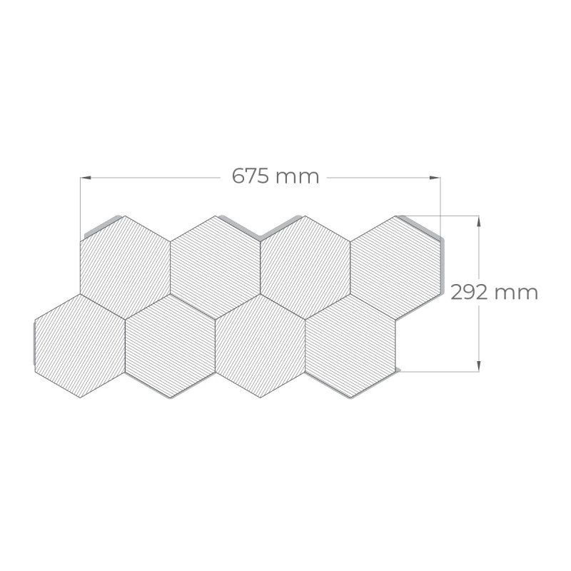 Панел за стени и сауни Hexa XL Thermo
