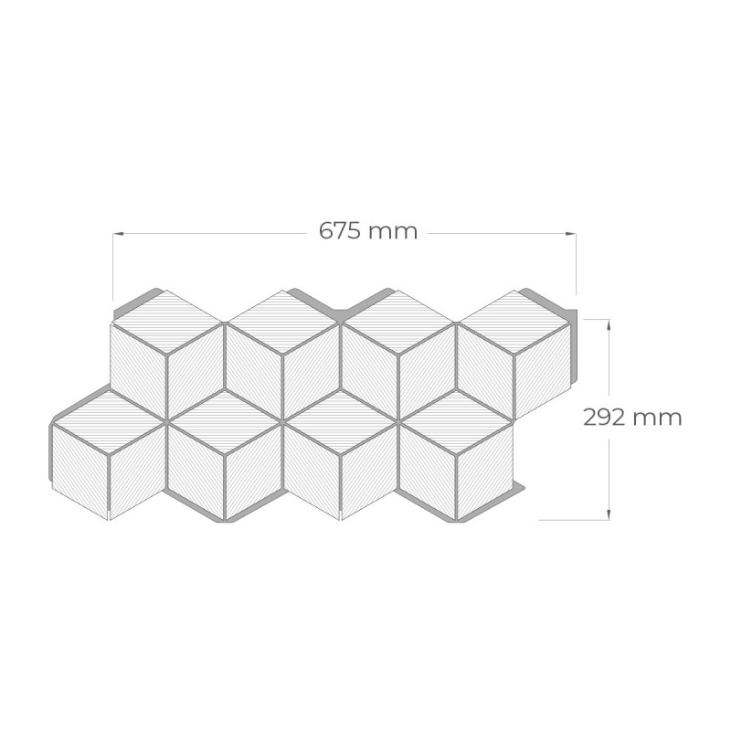 Панел за стени и сауни Rhombus Oak Natural