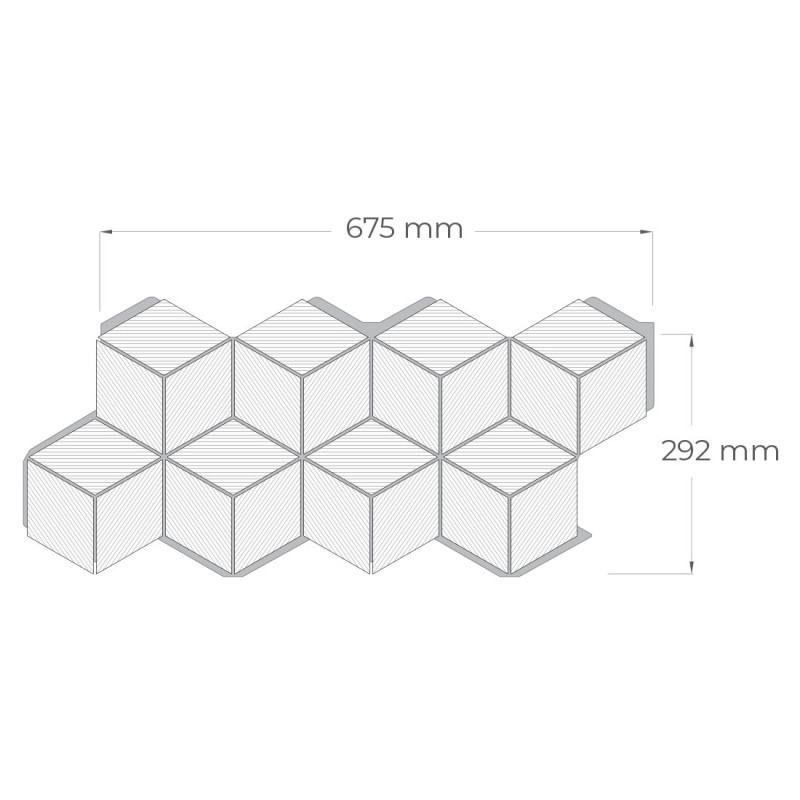 Панел за стени и сауни Rhombus Thermo