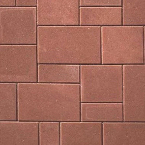 Паваж RETTANGO комби , червен , 6 см