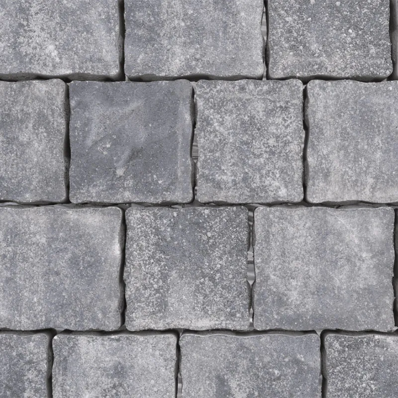 Паваж сегментен STELLO , 5 размера комплект , черно-бял меланж