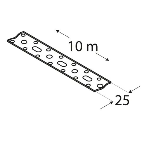 Перфолента на ролка 25x1.5 мм , 10 м
