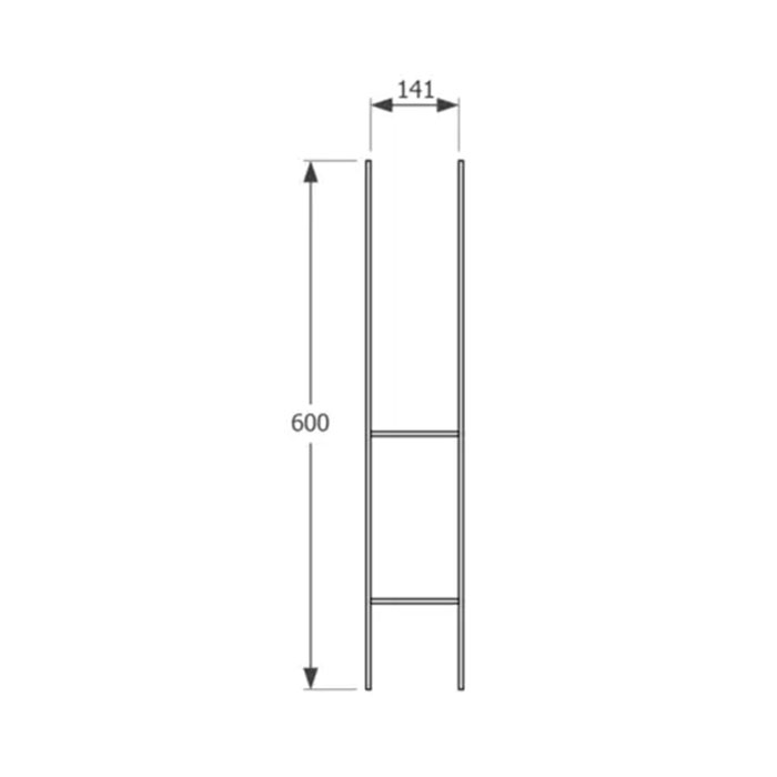 Подпора за греда PSH 140 , 141x600x6,0 mm