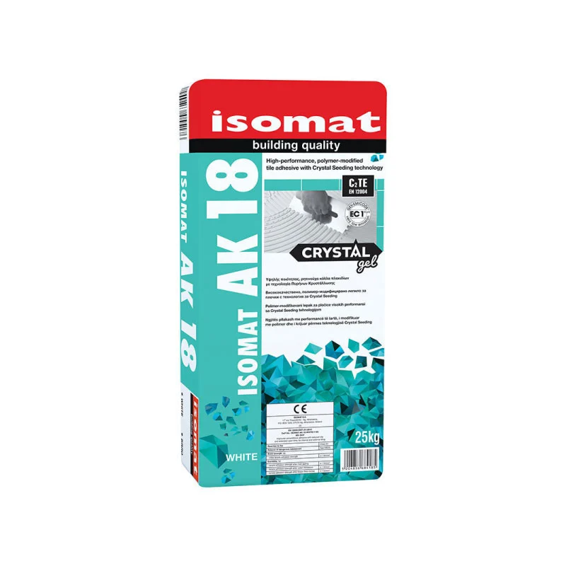 Полимер-модифицирано лепило за плочки AK 18 CRYSTAL GEL , бял , 25 кг