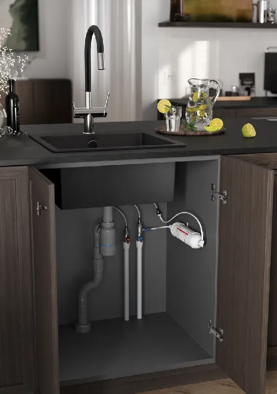 Смесител за мивка за филтрирана вода FILTRATA BFT41B черна гума