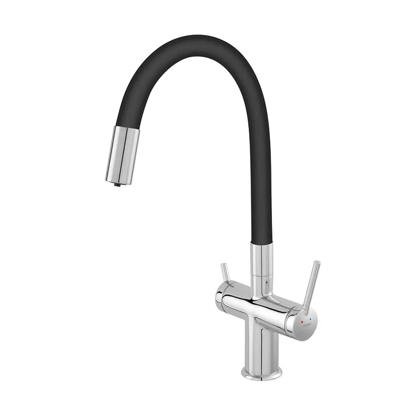 Смесител за мивка за филтрирана вода FILTRATA BFT41B черна гума