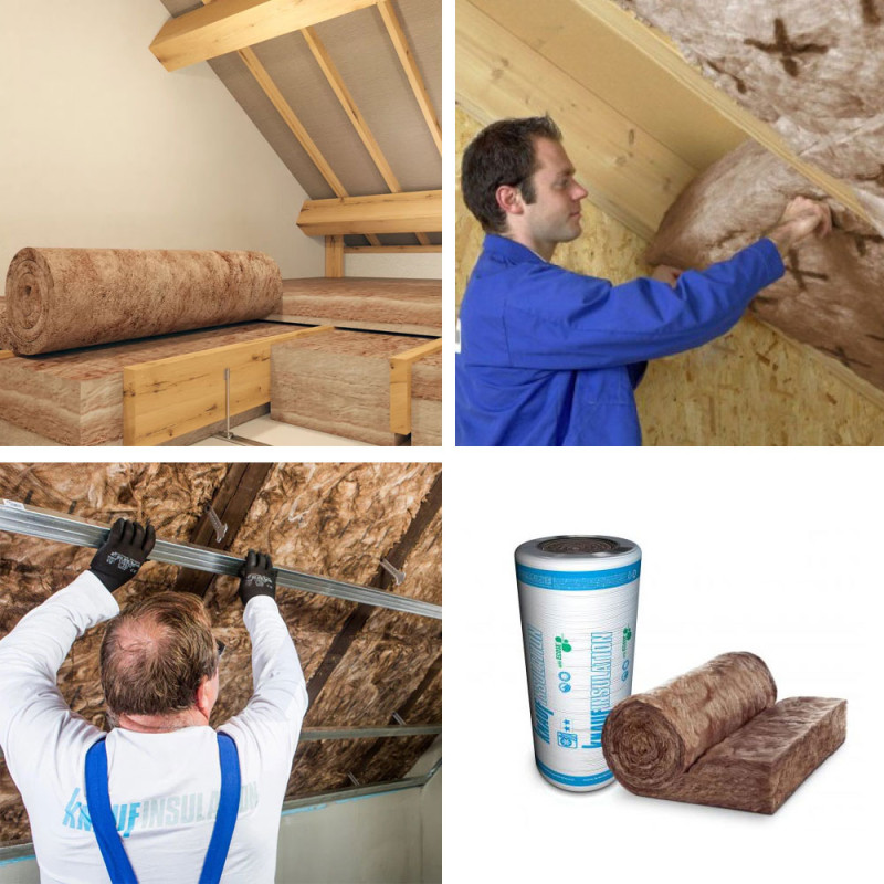 Стъклена минерална вата NatuRoll Plus , 1200x2x8200x50 мм.