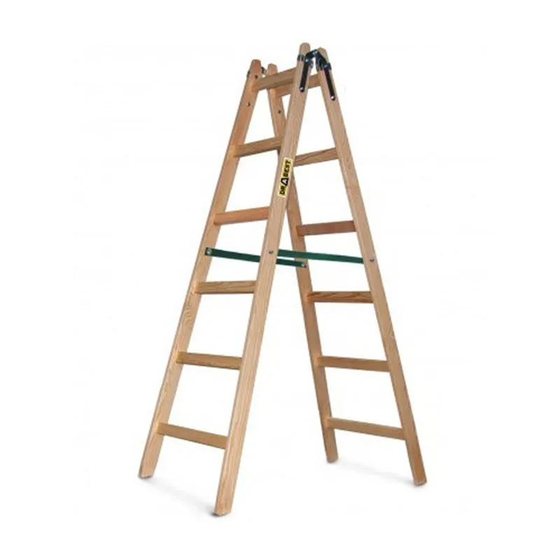 Стълба дървена Drabest , 6 стъпала , 182 см