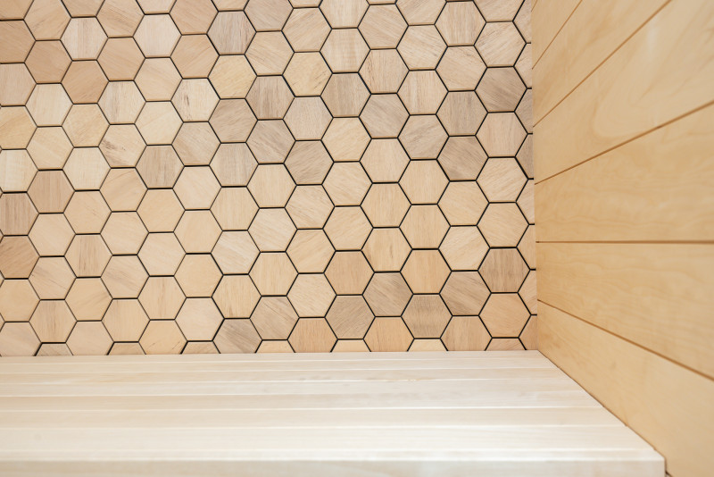Панел за стени и сауни Hexa S Oak Natural