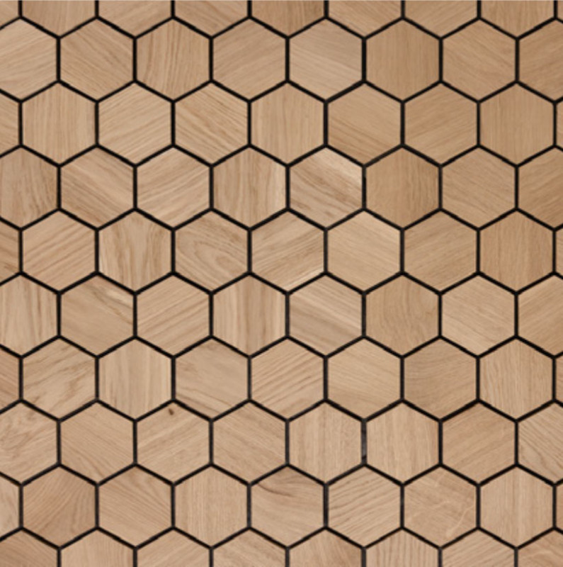 Панел за стени и сауни Hexa S Oak Natural