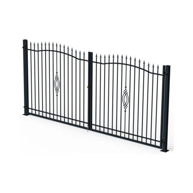 Врата двойна ковано желязо , H150х300 , RAL7016