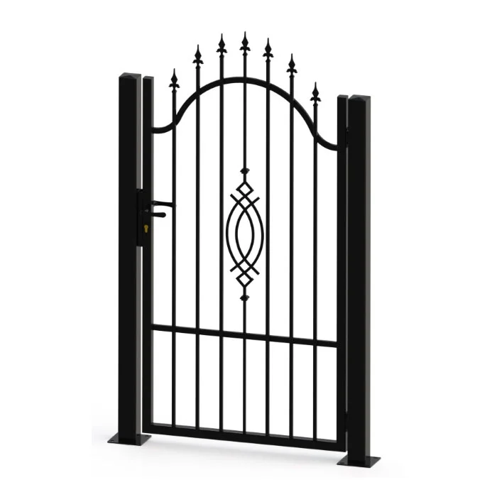 Врата единична ковано желязо , 180х100 , RAL7016 , дясна